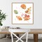 Falling Leaves I by Katrina Pete 22-in. W x 22-in. H. Canvas Wall Art Print Framed in Natural